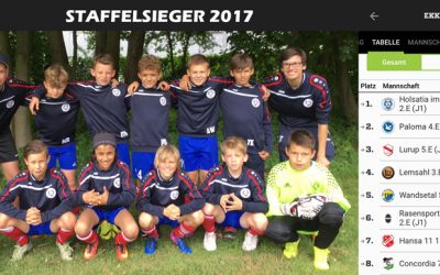 HOLSATIA 2. E-Jugend ist Staffelsieger EKK43 (U10)